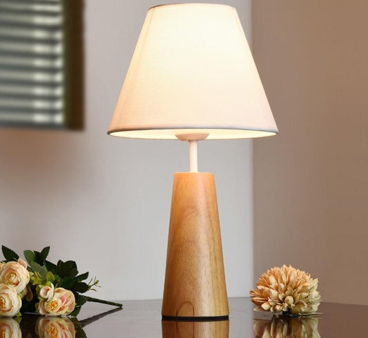 Indiana - Holzsockel-Tischlampe